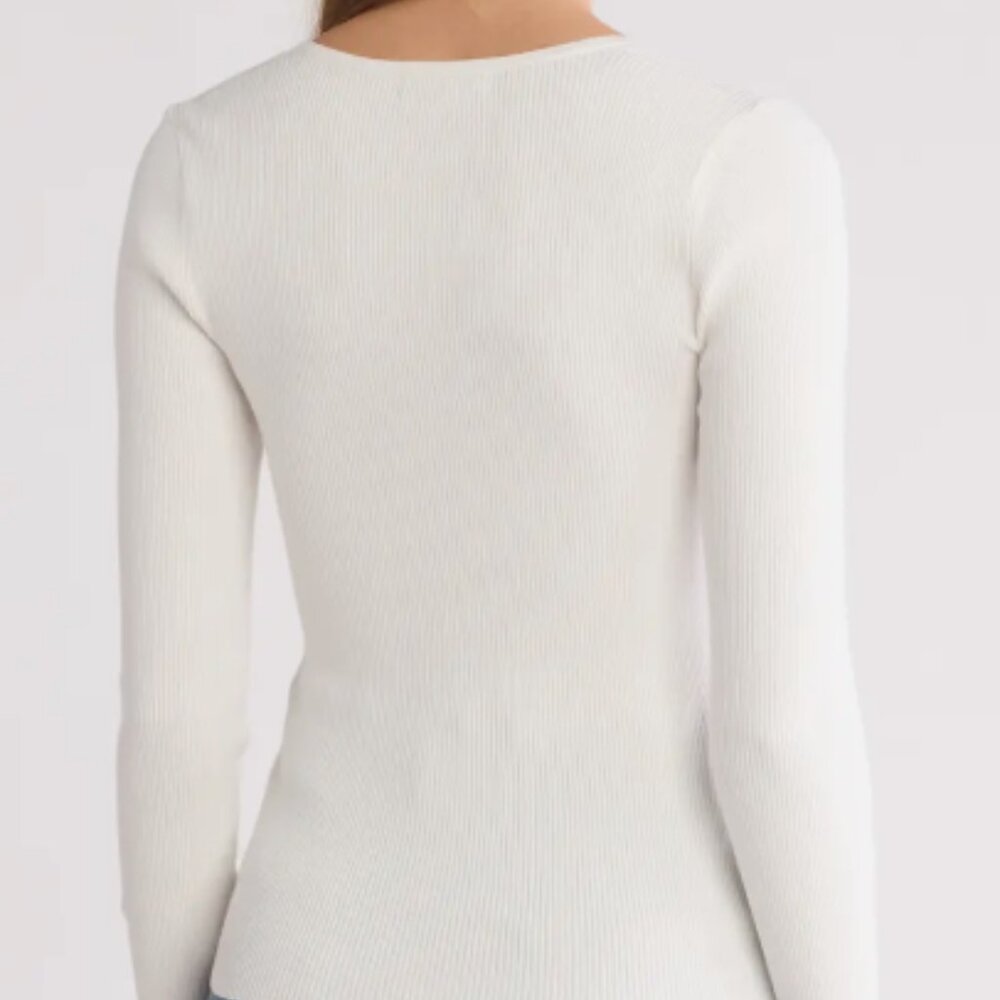 Wide Rib Sweater Top - Picture 2 of 3